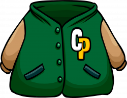 Green Letterman Jacket | Club Penguin Wiki | FANDOM powered by Wikia