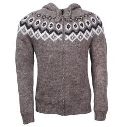 Ragnar Icelandic wool sweater zip and hood | Icewear