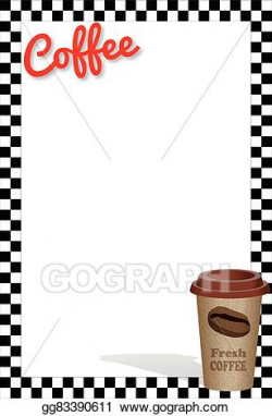 EPS Vector - Hot coffee banner. Stock Clipart Illustration ...