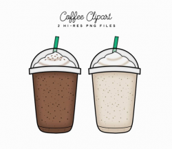 Items similar to Coffee Clipart, Iced Blended Coffee Clipart ...