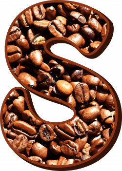 Clipart - Coffee beans typography S