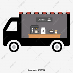 Coffee Fast Food Car, Coffee Vector, Food Vector, Car Vector ...
