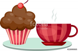 Coffee Clipart cupcake 2 - 500 X 329 Free Clip Art stock ...