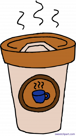 Coffee Latte Paper Cup Clipart - Sweet Clip Art