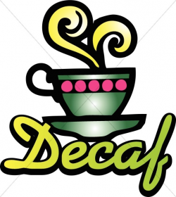 Decaf Coffee Word Art | Refreshments Word Art