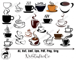 Coffee cup SVG - Coffee cup vector - Coffee cup SVG files ...