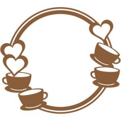 Silhouette Design Store: coffee love frame | Silhouettes ...