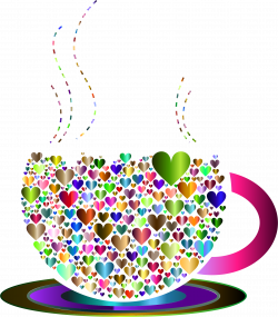 Clipart - Prismatic Love Hearts Coffee By Lin Chu 5