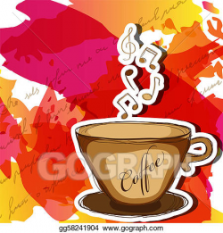 Vector Art - Music coffee. EPS clipart gg58241904 - GoGraph