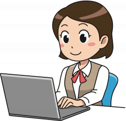 OnlineLabels Clip Art - Business Woman Working