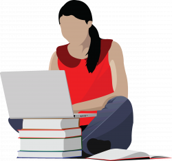 28+ Collection of College Student Computer Clipart | High quality ...