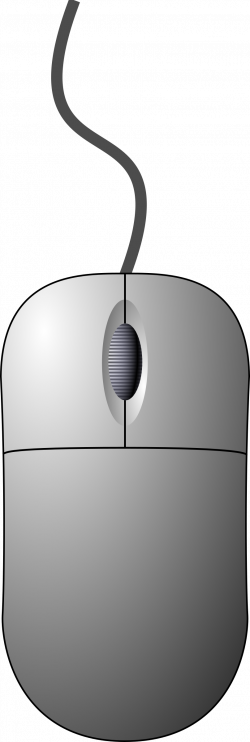 Clipart - Computer mouse (top-down view)