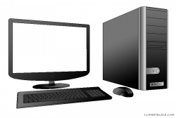 Desktop Computer Clipart - ClipartBlack.com