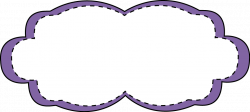 Purple Stitched Frame - Free Clip Art Frames