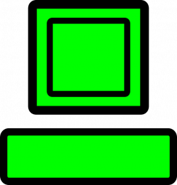 Green Computer Clip Art at Clker.com - vector clip art online ...