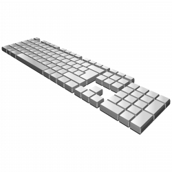 Clipart - keyboard perspective