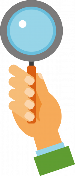 Magnifying glass Computer file - Hold a magnifying glass in your ...