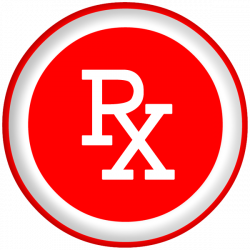 Rx symbol pharmacy logo red clipart image - ipharmd.net