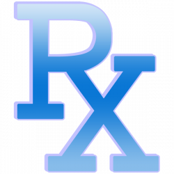Rx pharmd symbol blue clipart image - ipharmd.net