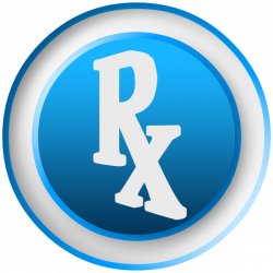 3D white rx pharmacist symbol clipart image - ipharmd.net