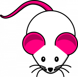 Pink White Mouse Clip Art at Clker.com - vector clip art online ...
