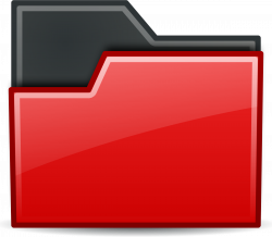 Clipart - folder red
