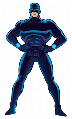 Blue Superhero PNG Clip Art - Best WEB Clipart