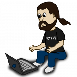 Person At Computer Cartoon - Free Clip Art - Clipart Bay