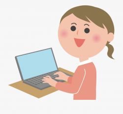 Female User Big Image Png - Computer Girl Clipart Png ...
