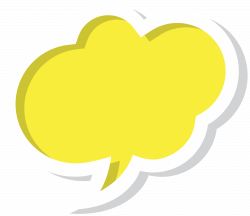 Speech balloon Clip art - Bubble Speech Cloud Yellow PNG Clip Art ...
