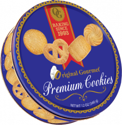 12oz Premium Cookie Tin – Original Gourmet Lollipop