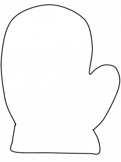 mitten coloring page - could be used as a template for applique ...