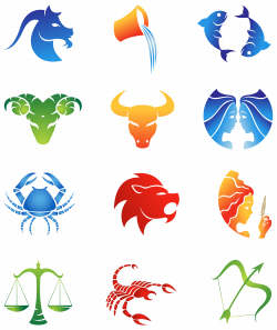 Colourful Zodiac Signs Set PNG Clipart Image | Gallery Yopriceville ...