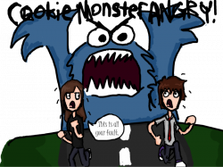 COOKIE MONSTER ANGRY by HIILIKESTUFFxD on DeviantArt