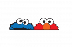 Cookie monster and elmo large JDM car sticker