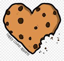 Chocolate Chip Cookies Heart Cartoon Clipart (#910065 ...