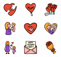 15 mothers day icon packs - Vector icon packs - SVG, PSD, PNG, EPS ...