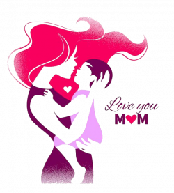 Mother's Day Silhouette Clip art - Mom, I love you 640*710 ...