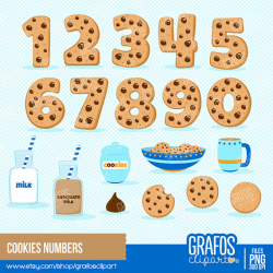 Download Free png Chocolate Chip Cookie Number One Clipart ...