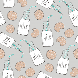 Clipart - Cookies & Milk
