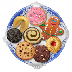 Christmas Cookie Platter Clip Art | Plate Of Christmas ...