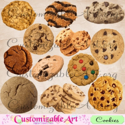 Cookies Clipart Digital Cookie Clip Art Sweets Desserts Clipart Single  Stack Cookies Food Desserts Clipart Printable Cookie Graphics Images