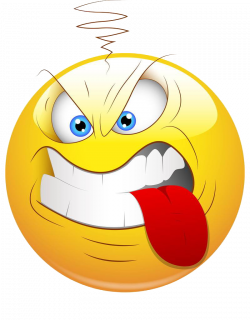 Smiley Face Aggression Clip art - Angry and bite the tongue 800*1024 ...
