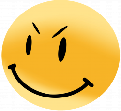 scary smiley face clip art | Free Evil Smiley Face Grinning Clip Art ...