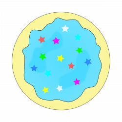 Clipart - Blue Sugar Cookie - Solid