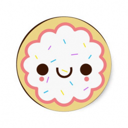 Happy cookie with sprinkles Scrapbooking clipart | kawaii in ...