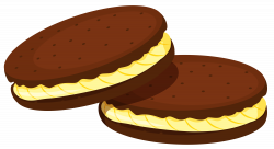 Chocolate Cookies with filling Clipart PNG Image - PurePNG | Free ...