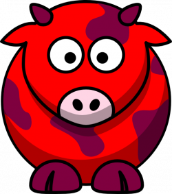 Red Cow 2 Clip Art at Clker.com - vector clip art online, royalty ...