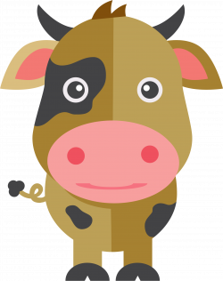 Clipart - Cute Cartoon Cow
