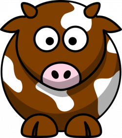 Brown Patch Cow Clip Art at Clker.com - vector clip art online ...